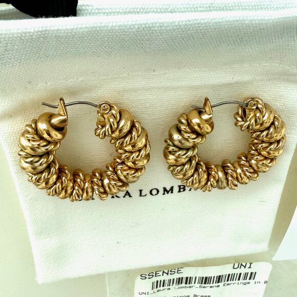 LAURA LOMBARDI Serena Earrings – 14k Gold Plated Brass - Picture 7 of 12